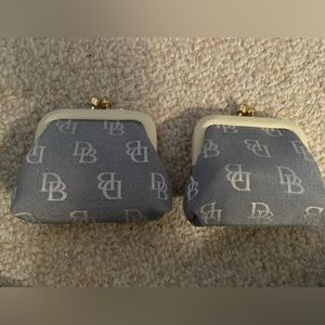 BNWT Dooney & Bourke Signature Pattern Change Purses